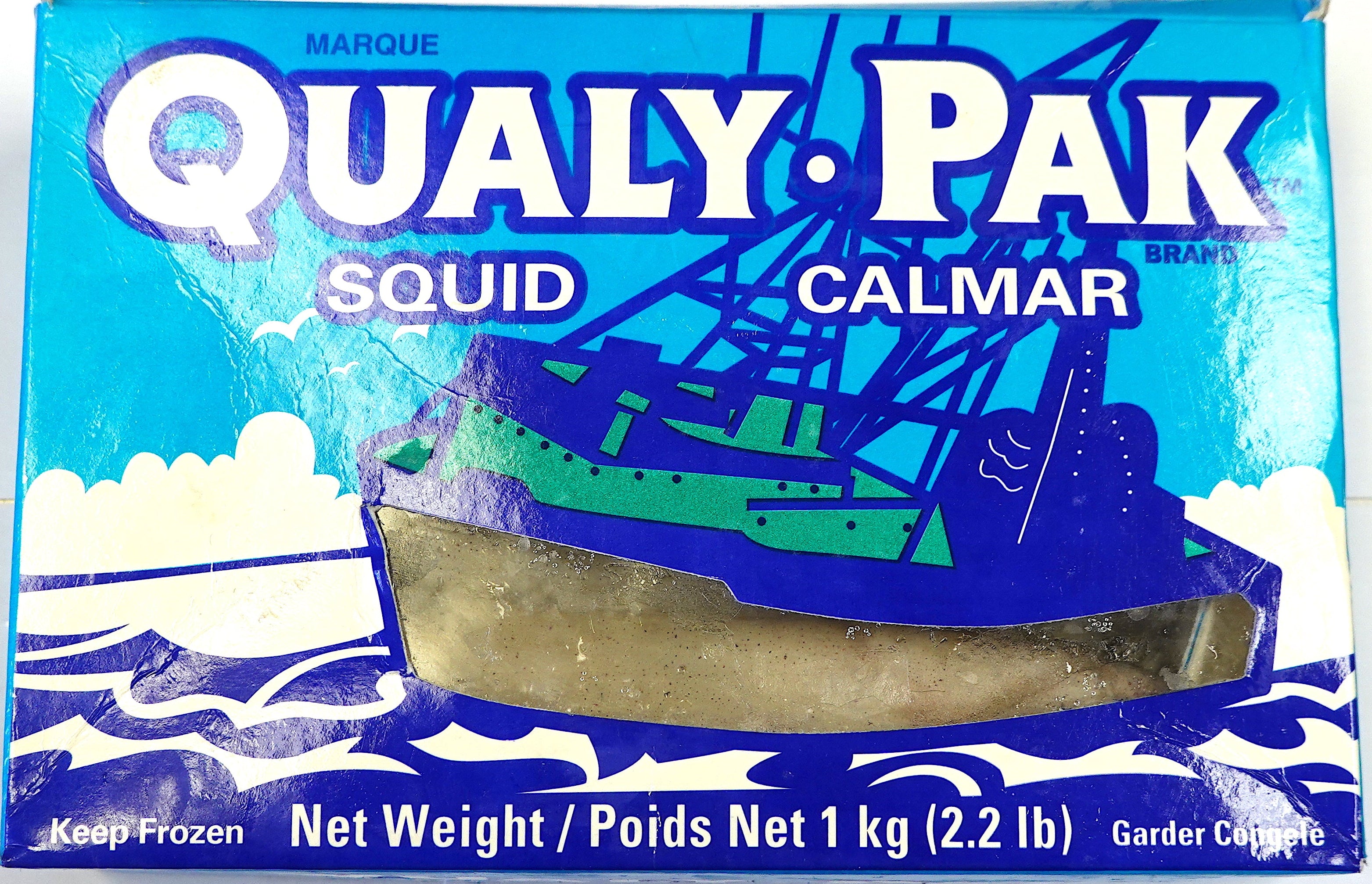CALIFORNIA SQUID QP 1KG 盒装鱿魚