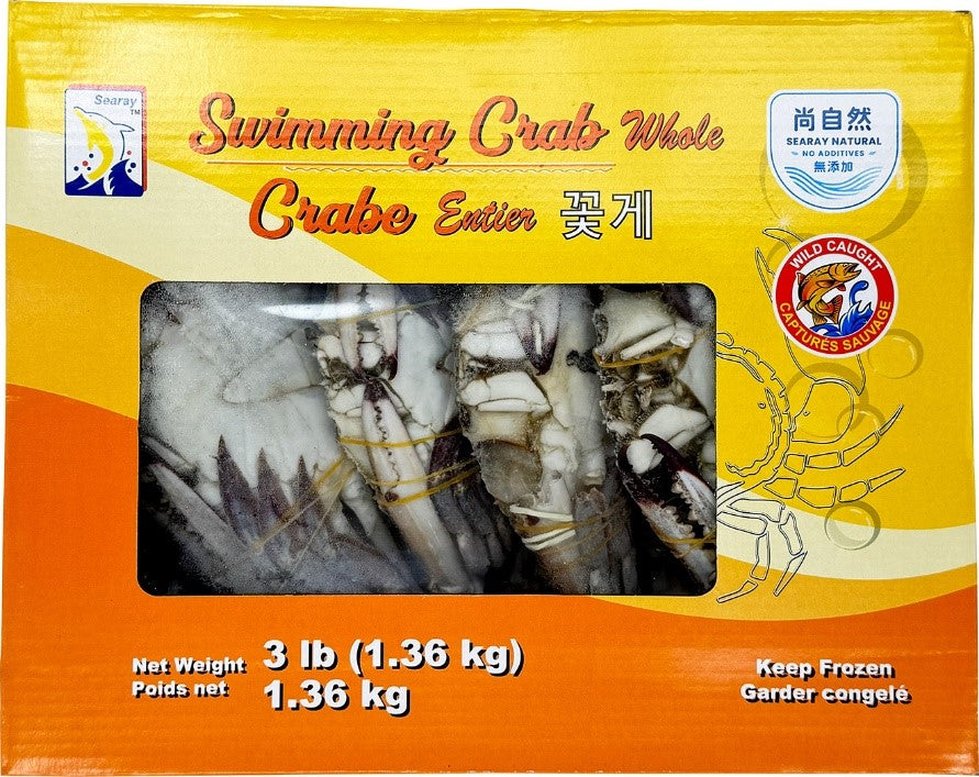 SWIMMING CRAB WR 3LB 原隻蟹