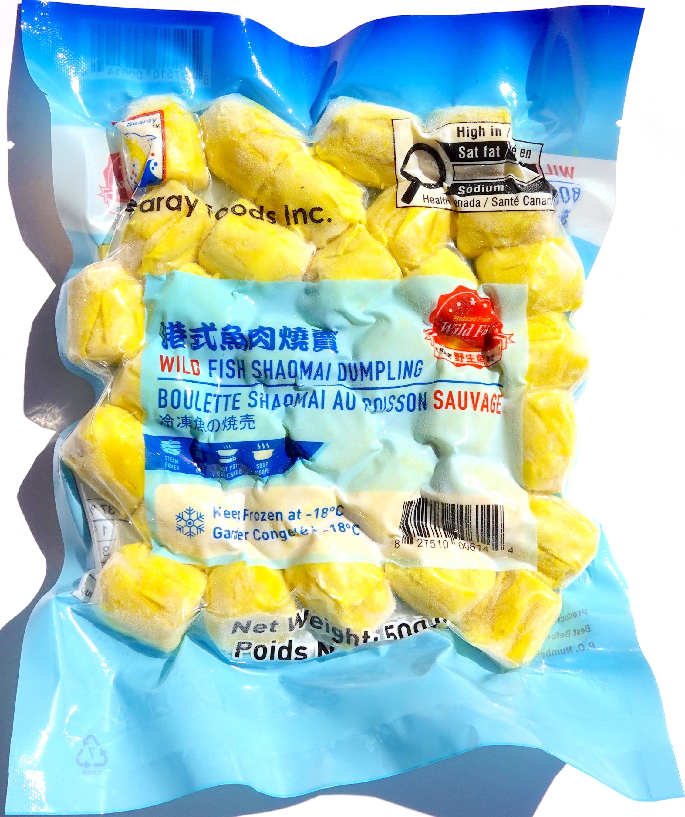FISH SHAOMAI DUMPLING VP 500G 魚肉燒賣